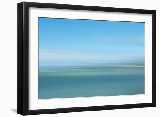 Intentional Camera Movement (Icm) Image of Turquoise Sea-Stewart Smith-Framed Photographic Print