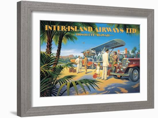 Inter-Island Airways-Kerne Erickson-Framed Art Print