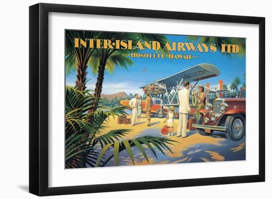 Inter-Island Airways-Kerne Erickson-Framed Art Print