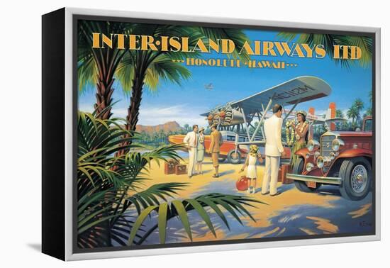 Inter-Island Airways-Kerne Erickson-Framed Stretched Canvas