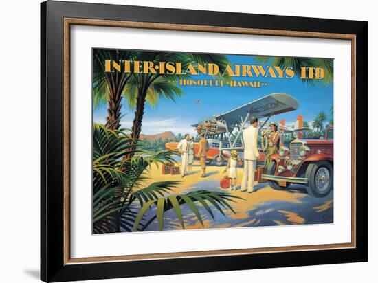 Inter-Island Airways-Kerne Erickson-Framed Premium Giclee Print