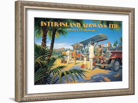 Inter-Island Airways-Kerne Erickson-Framed Art Print