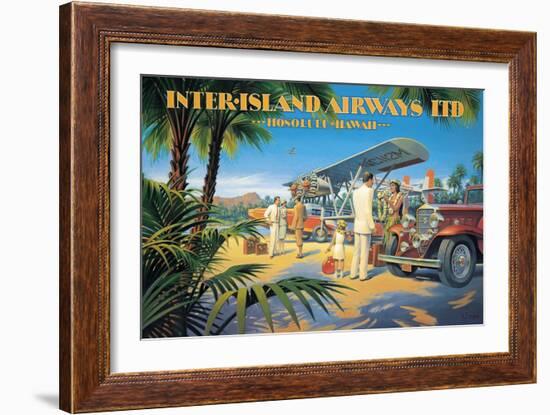 Inter-Island Airways-Kerne Erickson-Framed Art Print