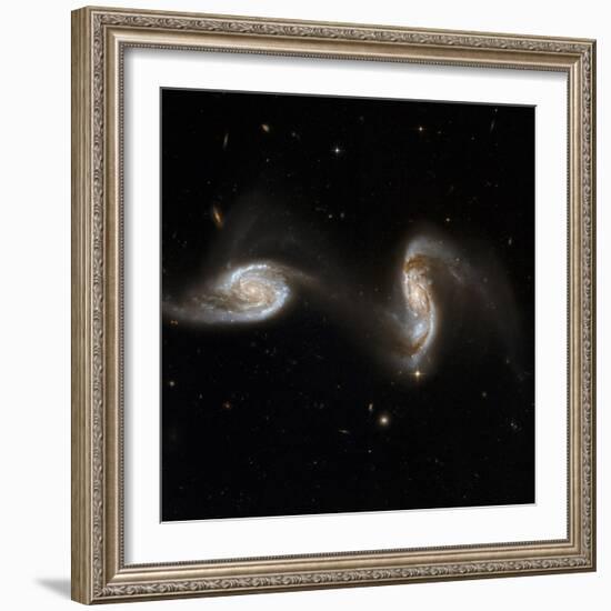 Interacting Galaxies NGC 5257 And 5258-null-Framed Premium Photographic Print