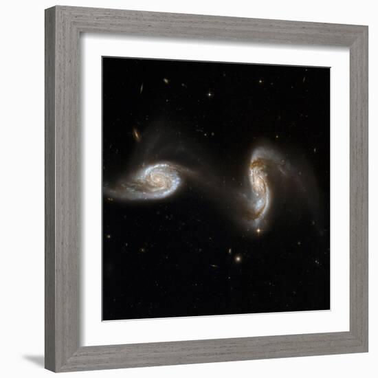 Interacting Galaxies NGC 5257 And 5258-null-Framed Premium Photographic Print