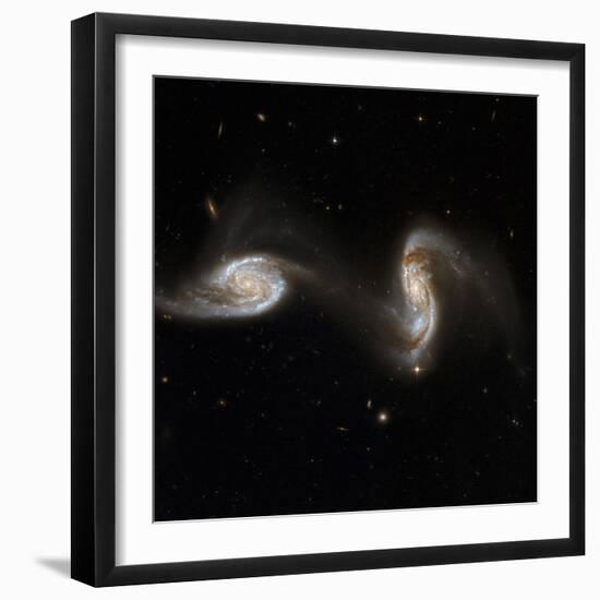 Interacting Galaxies NGC 5257 And 5258-null-Framed Premium Photographic Print