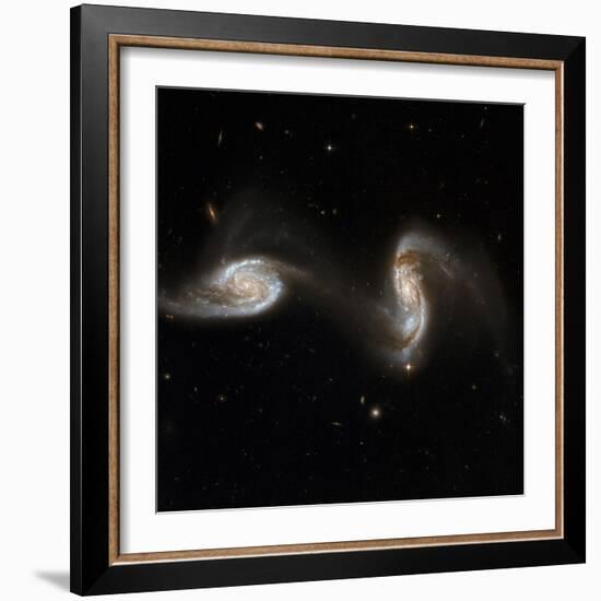 Interacting Galaxies NGC 5257 And 5258-null-Framed Premium Photographic Print