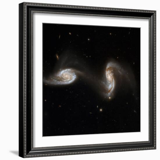 Interacting Galaxies NGC 5257 And 5258-null-Framed Premium Photographic Print