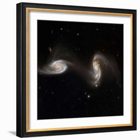 Interacting Galaxies NGC 5257 And 5258-null-Framed Premium Photographic Print