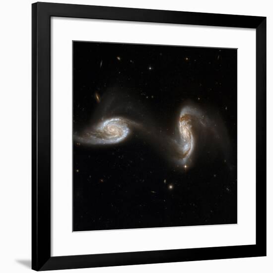 Interacting Galaxies NGC 5257 And 5258-null-Framed Photographic Print