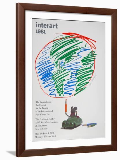 Interart '81 - Equitable Gallery-Ivan Chermayeff-Framed Collectable Print