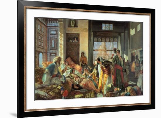 Intercepted Correspondence-John Frederick Lewis-Framed Art Print