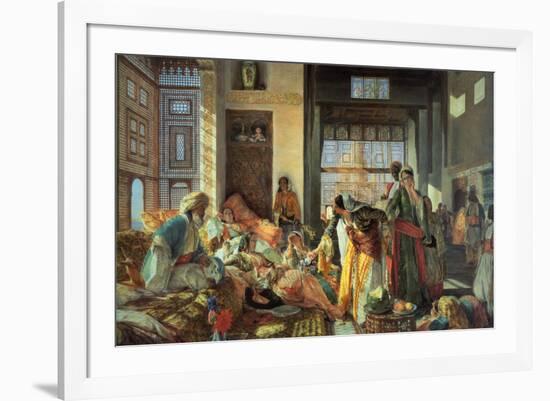 Intercepted Correspondence-John Frederick Lewis-Framed Art Print