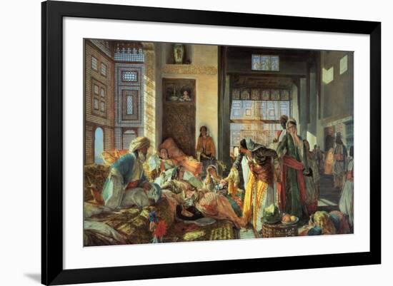 Intercepted Correspondence-John Frederick Lewis-Framed Art Print