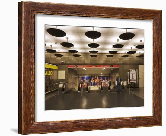 Interchange at Metro Station, Budapest, Hungary, Europe-Jean Brooks-Framed Photographic Print