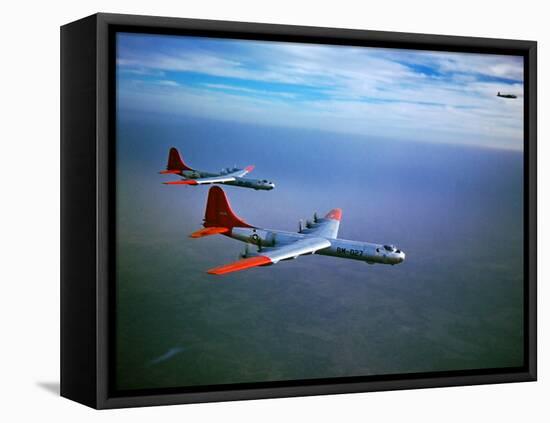 Intercontinental B-36 Bomber Flying over Texas Flatlands-Loomis Dean-Framed Premier Image Canvas