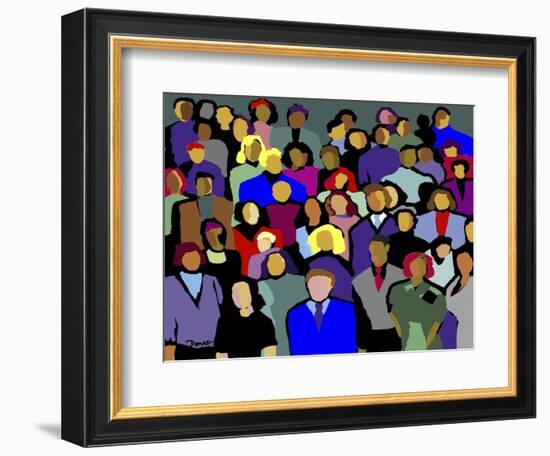 Interested People-Diana Ong-Framed Giclee Print