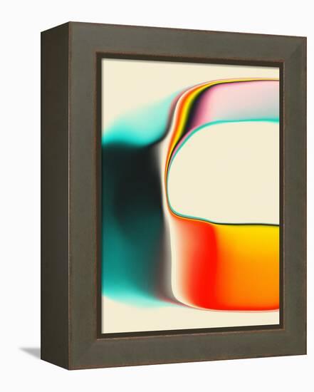 Interference-Jazzberry Blue-Framed Premier Image Canvas