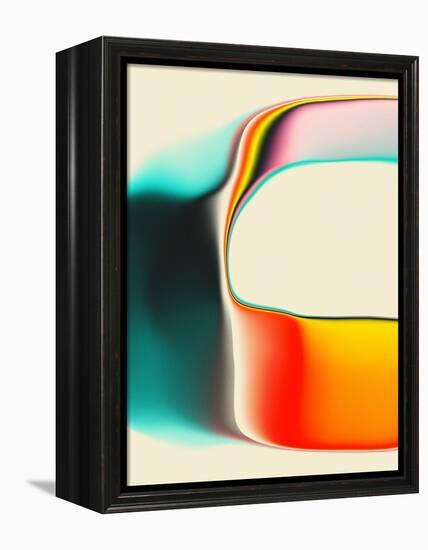 Interference-Jazzberry Blue-Framed Premier Image Canvas