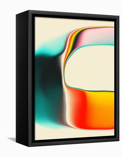 Interference-Jazzberry Blue-Framed Premier Image Canvas