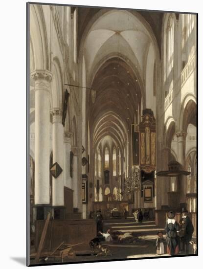 Intérieur d'église-Emanuel de Witte-Mounted Giclee Print