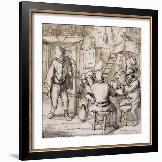 Intérieur d'estaminet-Adrien Van Ostade-Framed Giclee Print