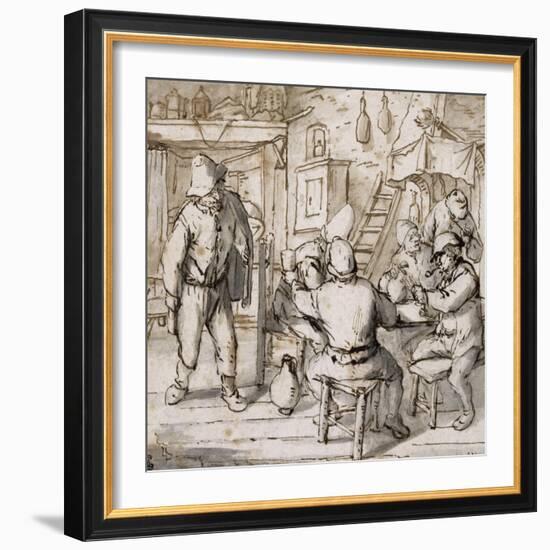 Intérieur d'estaminet-Adrien Van Ostade-Framed Giclee Print