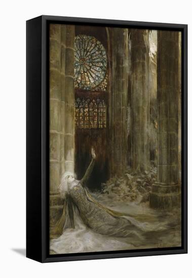 Intérieur de cathédrale-Georges Antoine Rochegrosse-Framed Premier Image Canvas