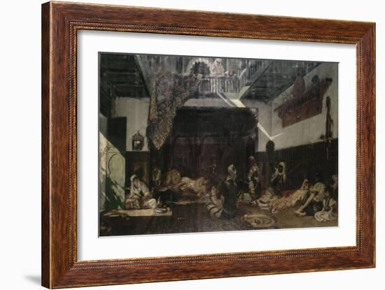 Intérieur de harem-Jean Joseph Benjamin Constant-Framed Giclee Print