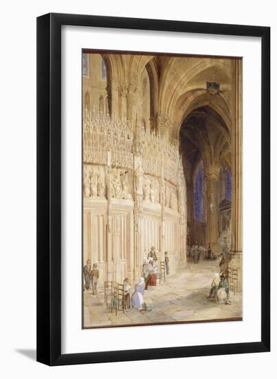 Intérieur de la cathédrale de Chartres-James Roberts-Framed Giclee Print