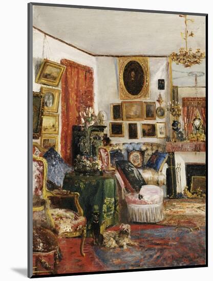 Interieur eines Wohnzimmers. 1882-Gustave de Launay-Mounted Premium Giclee Print