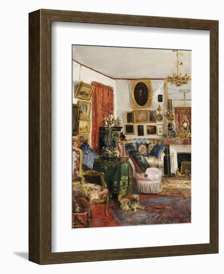 Interieur eines Wohnzimmers. 1882-Gustave de Launay-Framed Giclee Print