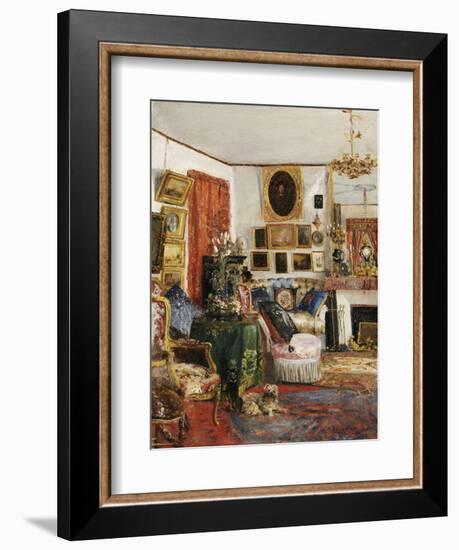 Interieur eines Wohnzimmers. 1882-Gustave de Launay-Framed Giclee Print