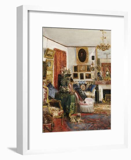 Interieur eines Wohnzimmers. 1882-Gustave de Launay-Framed Premium Giclee Print