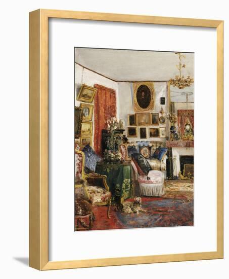 Interieur eines Wohnzimmers. 1882-Gustave de Launay-Framed Giclee Print