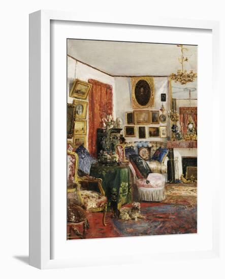 Interieur eines Wohnzimmers. 1882-Gustave de Launay-Framed Giclee Print