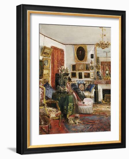 Interieur eines Wohnzimmers. 1882-Gustave de Launay-Framed Giclee Print