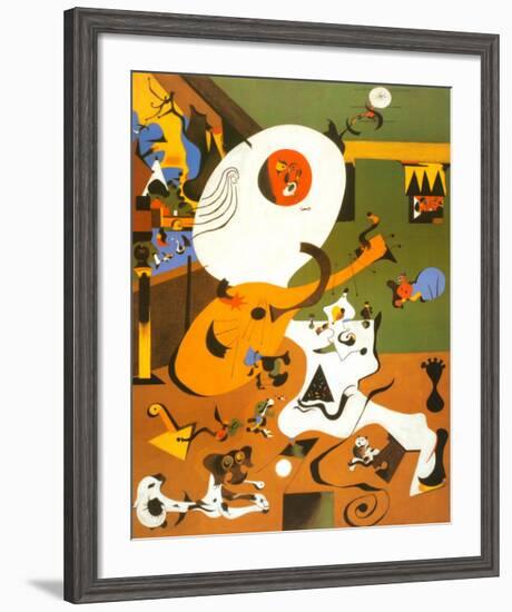 Interieur Hollandais I-Joan Miro-Framed Art Print