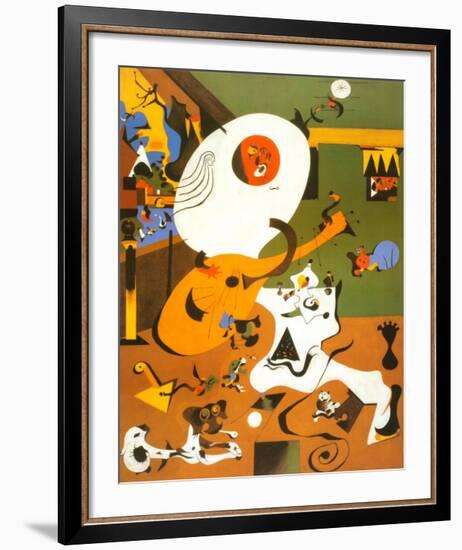 Interieur Hollandais I-Joan Miro-Framed Art Print