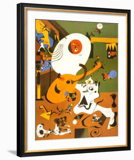 Interieur Hollandais I-Joan Miro-Framed Art Print