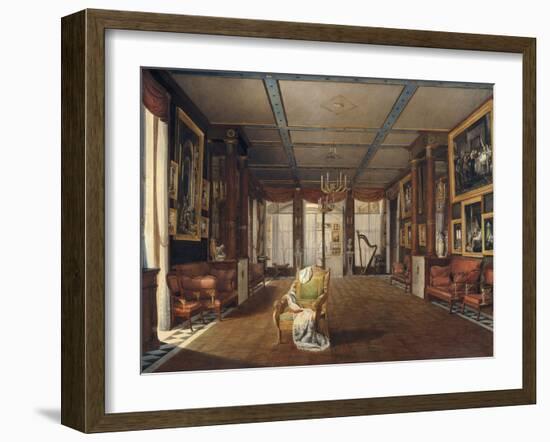 Interieur of Malmasion Music Room, c.1812-Auguste Garneray-Framed Giclee Print