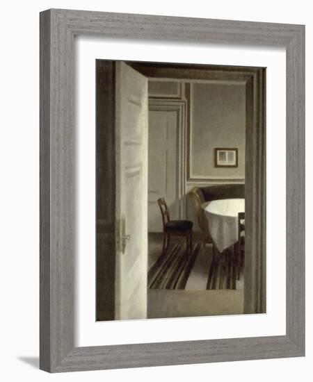 Intérieur, Strandgade,30-Vilhelm Hammershoi-Framed Giclee Print