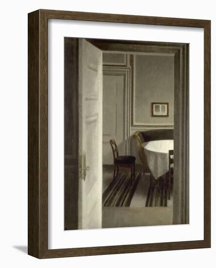 Intérieur, Strandgade,30-Vilhelm Hammershoi-Framed Giclee Print