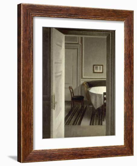 Intérieur, Strandgade,30-Vilhelm Hammershoi-Framed Giclee Print