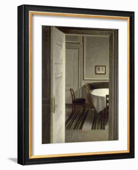 Intérieur, Strandgade,30-Vilhelm Hammershoi-Framed Giclee Print