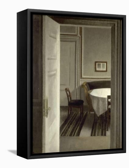 Intérieur, Strandgade,30-Vilhelm Hammershoi-Framed Premier Image Canvas