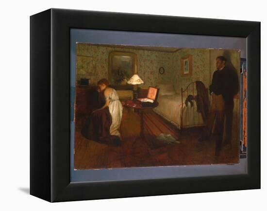 Interior, 1868-69 (Oil on Canvas)-Edgar Degas-Framed Premier Image Canvas