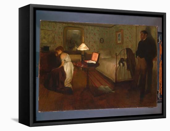 Interior, 1868-69 (Oil on Canvas)-Edgar Degas-Framed Premier Image Canvas