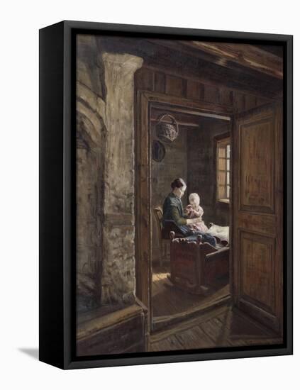Interior, 1896-Bruno Andreas Liljefors-Framed Premier Image Canvas