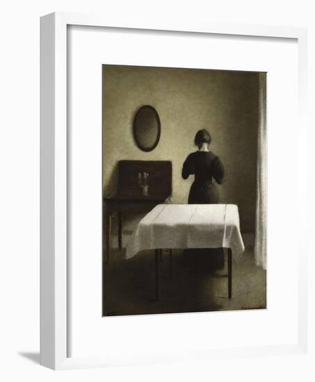 Interior, 1898-Vilhelm Hammershoi-Framed Giclee Print